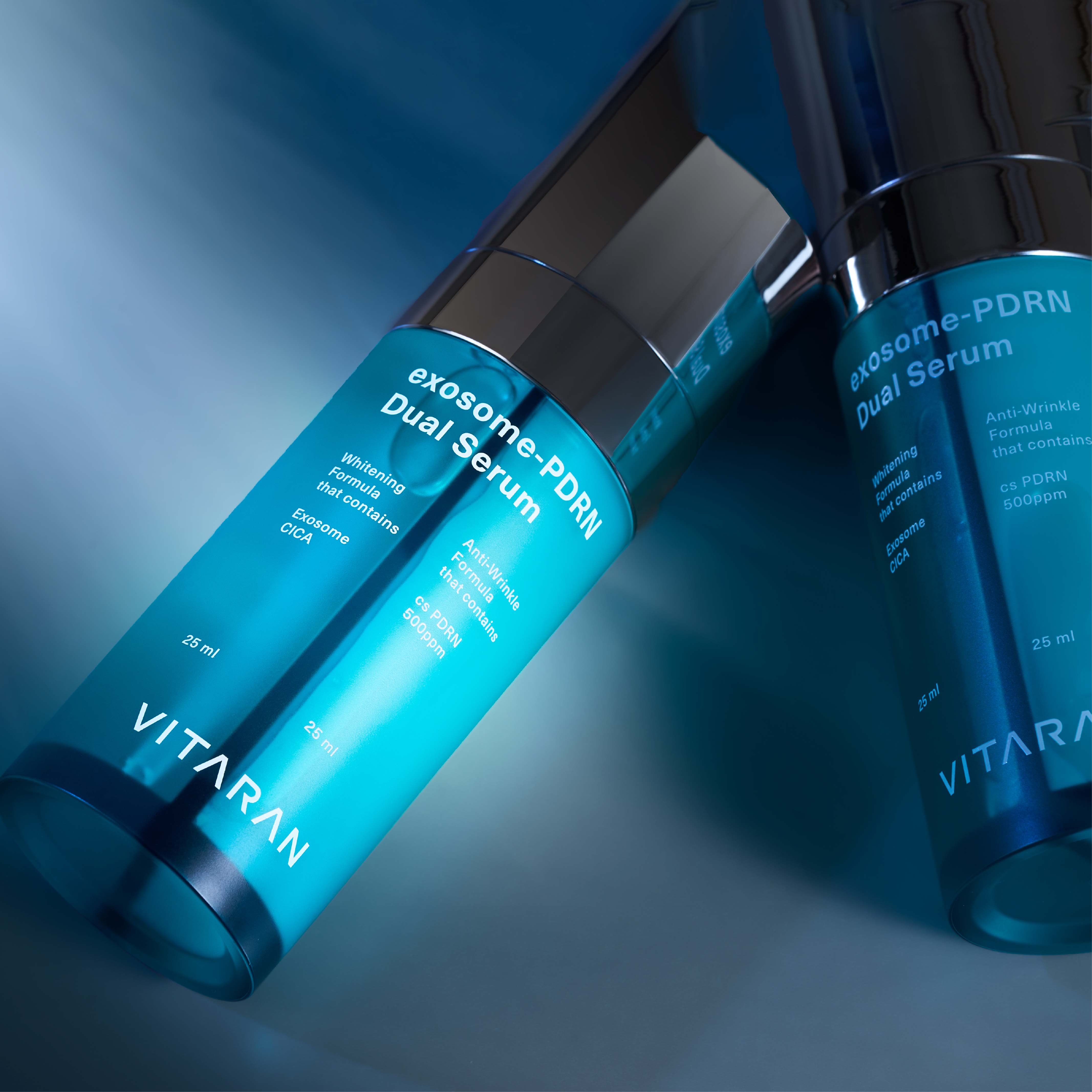 Vitaran, Exosome Whitening & Anti-Wrinkle PDRN Dual Serum, Dual-action serum for skin brightening and wrinkle reduction